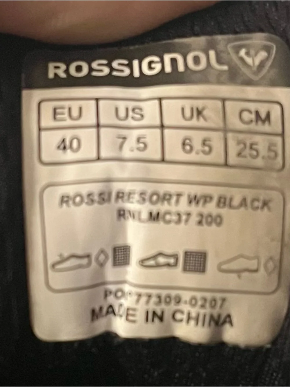 Rossignol Black with Red Accent Men's Waterproof Boots